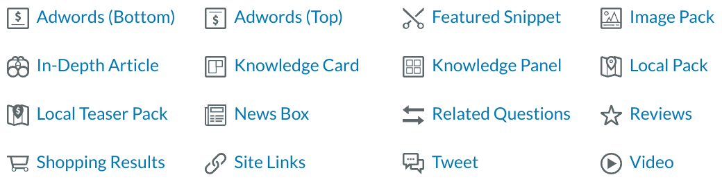 Serp Features