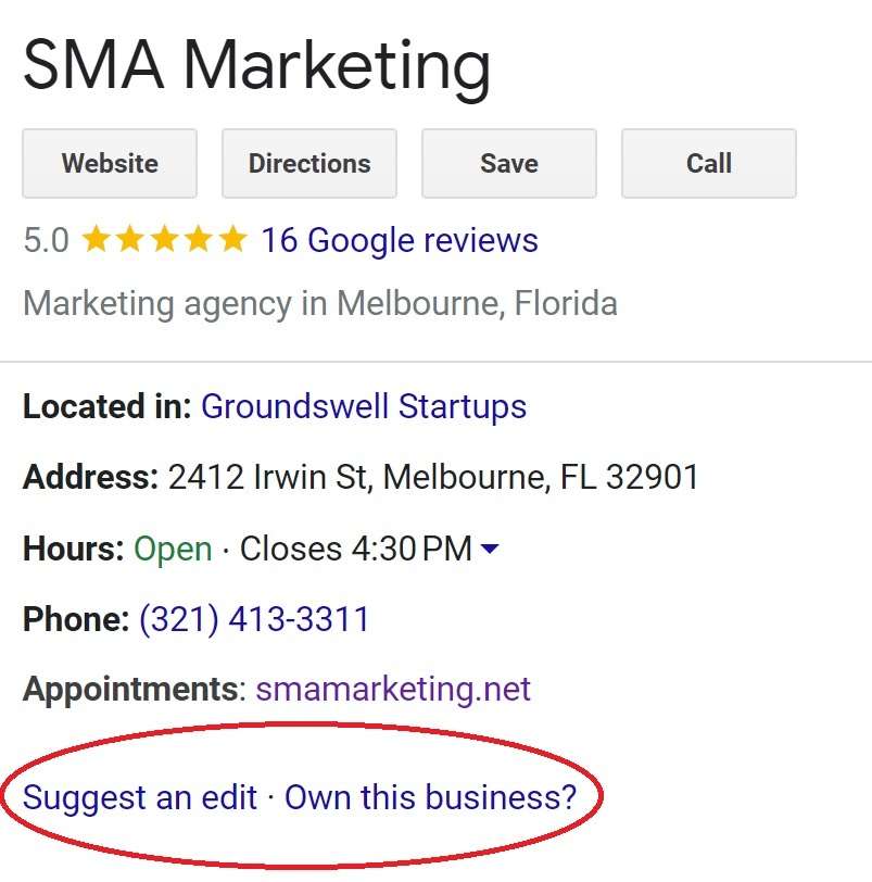 Claim Your Google Business Listing