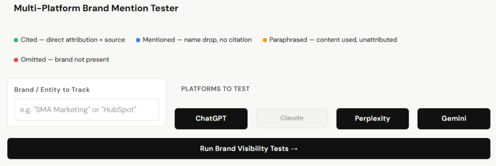 Multi Platform Brand Mention Tester