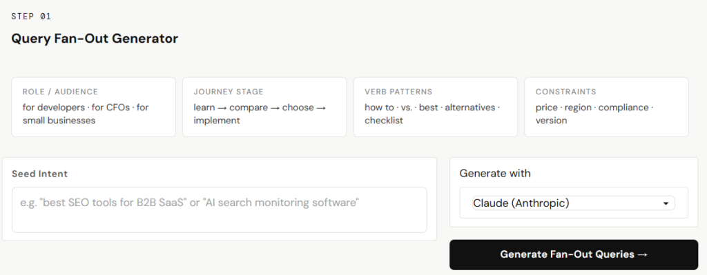Query Fan Out Generator